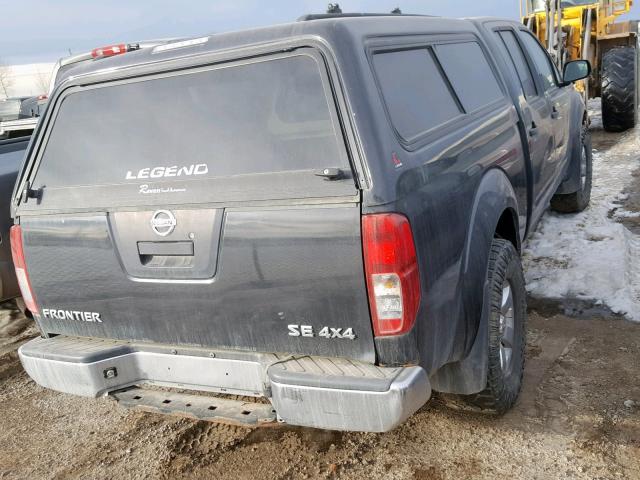 1N6AD0FV2AC445624 - 2010 NISSAN FRONTIER C GRAY photo 4