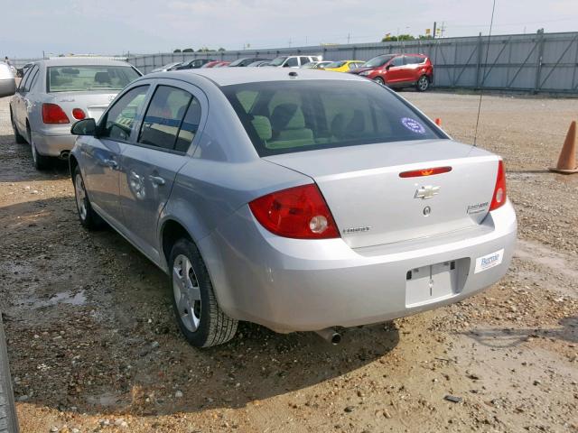 1G1AK58F287268144 - 2008 CHEVROLET COBALT SILVER photo 3