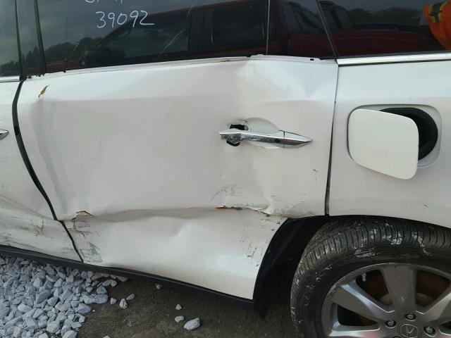 5FRYD4H85EB037190 - 2014 ACURA MDX ADVANC WHITE photo 9