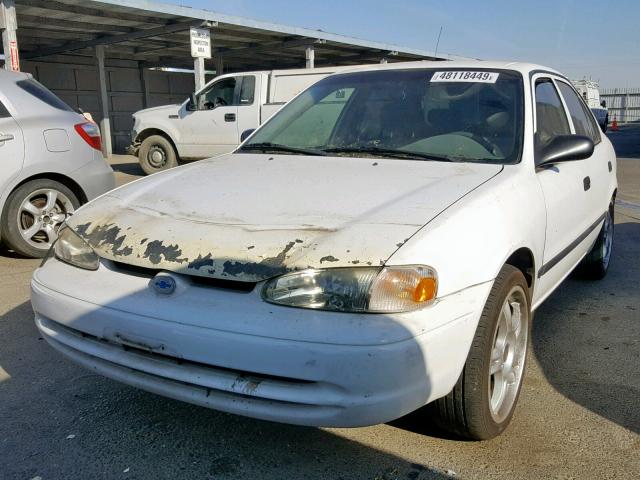 1Y1SK52852Z402352 - 2002 CHEVROLET GEO PRIZM 白色 照片 2