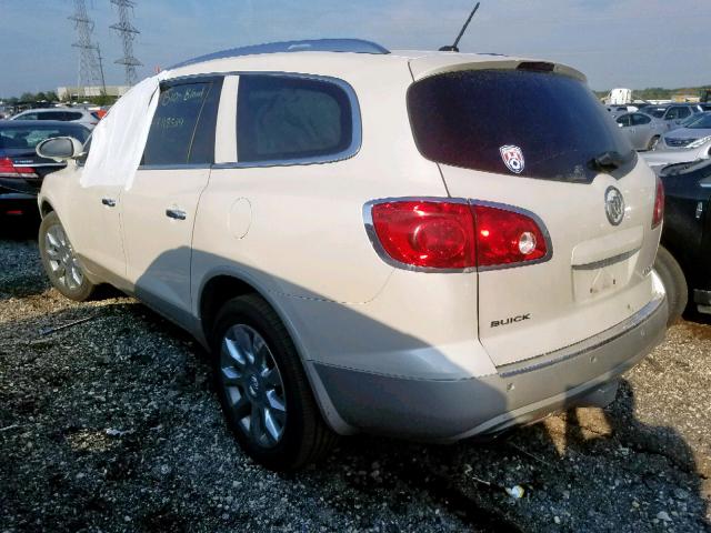 5GAKVDED3CJ160595 - 2012 BUICK ENCLAVE WHITE photo 3