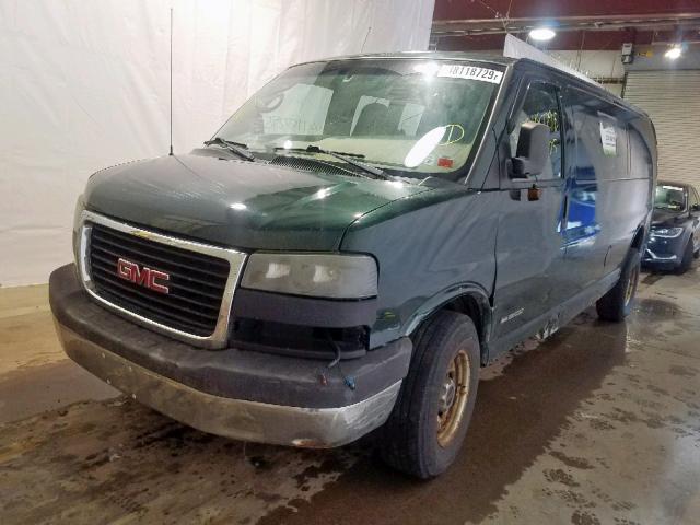 1GTHG39U041176679 - 2004 GMC SAVANA G35 GREEN photo 2