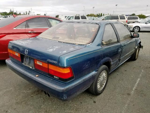 1HGCA6245KA066930 - 1989 HONDA ACCORD SEI BLUE photo 4