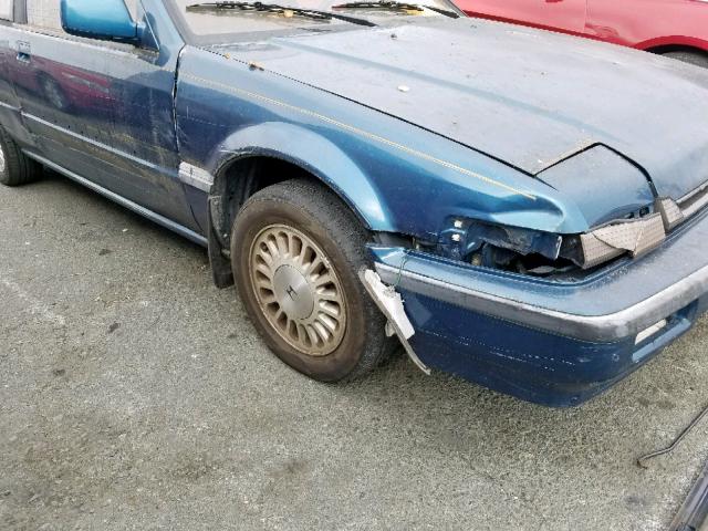 1HGCA6245KA066930 - 1989 HONDA ACCORD SEI BLUE photo 9