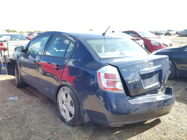 3N1AB61E68L748135 - 2008 NISSAN SENTRA 2.0 BLUE photo 3