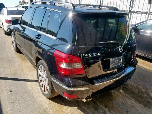 WDCGG8HBXCF766568 - 2012 MERCEDES-BENZ GLK 350 4M BLACK photo 3