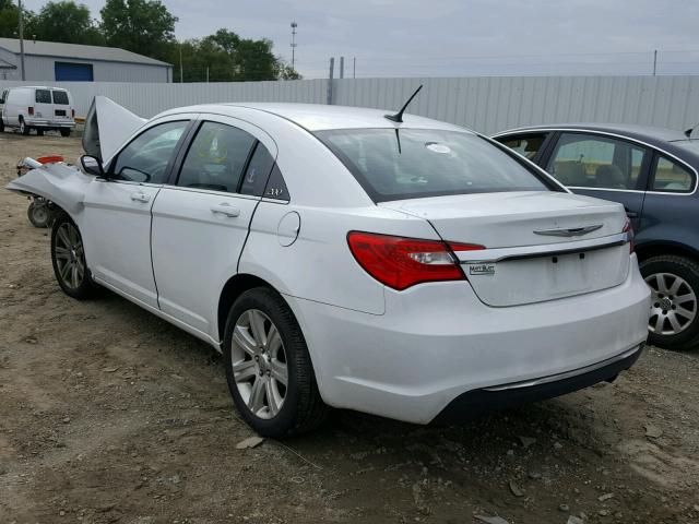 1C3CCBAB3DN698679 - 2013 CHRYSLER 200 LX WHITE photo 3