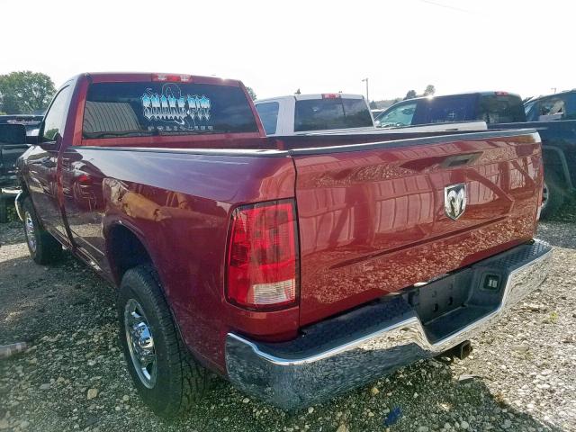 3C6LD5ALXCG306511 - 2012 DODGE RAM 2500 S Կարմիր լուսանկար 3