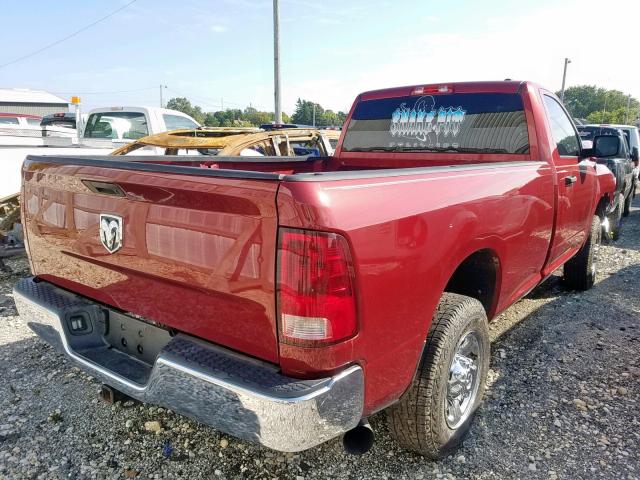 3C6LD5ALXCG306511 - 2012 DODGE RAM 2500 S Կարմիր լուսանկար 4