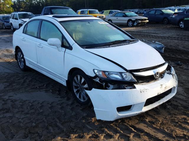 2HGFA16949H527164 - 2009 HONDA CIVIC EXL WHITE photo 1