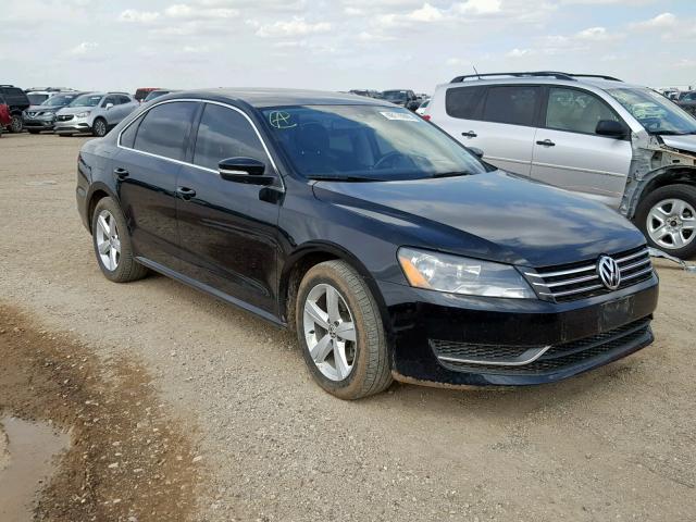 1VWBP7A39DC028368 - 2013 VOLKSWAGEN PASSAT SE BLACK photo 1