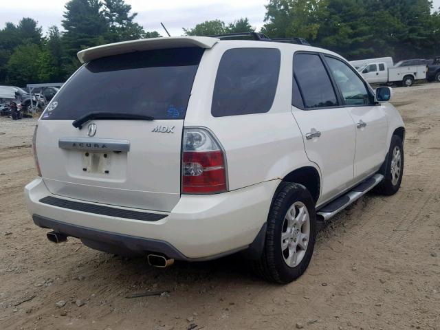 2HNYD18914H530425 - 2004 ACURA MDX TOURIN WHITE photo 4