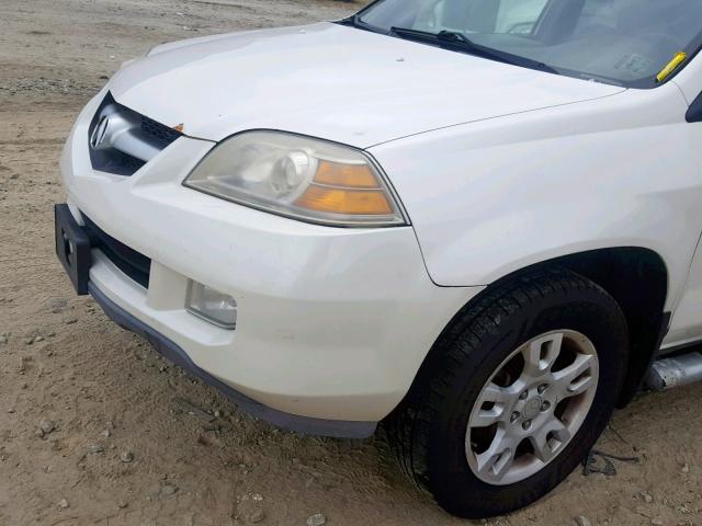 2HNYD18914H530425 - 2004 ACURA MDX TOURIN WHITE photo 9