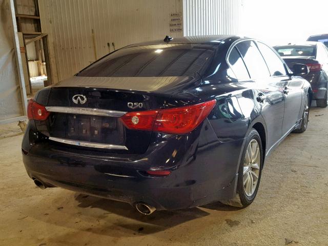 JN1BV7AP6FM330647 - 2015 INFINITI Q50 BASE BLACK photo 4