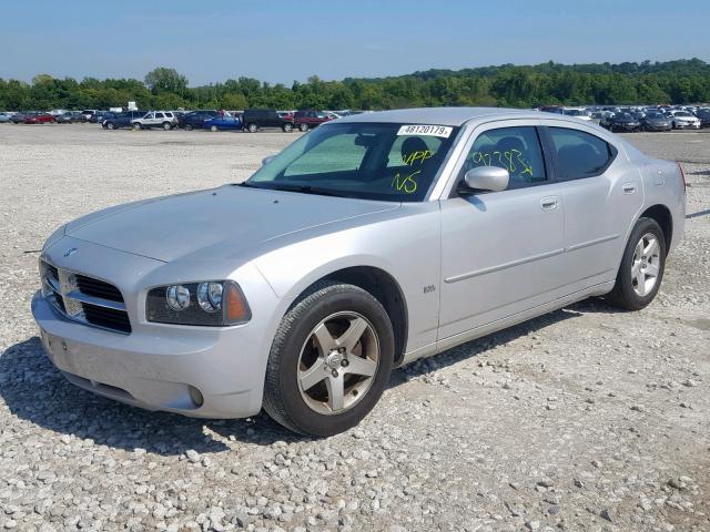 2B3CA3CV9AH299716 - 2010 DODGE CHARGER SX SILVER photo 2