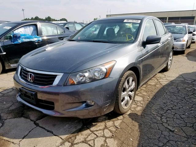 1HGCP3F80AA004814 - 2010 HONDA ACCORD EXL GRAY photo 2