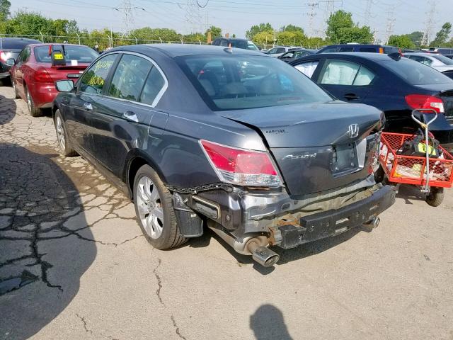 1HGCP3F80AA004814 - 2010 HONDA ACCORD EXL GRAY photo 3