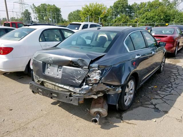 1HGCP3F80AA004814 - 2010 HONDA ACCORD EXL GRAY photo 4