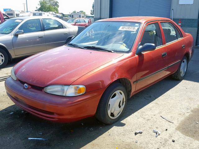 1Y1SK52892Z425052 - 2002 CHEVROLET GEO PRIZM 红色 照片 2