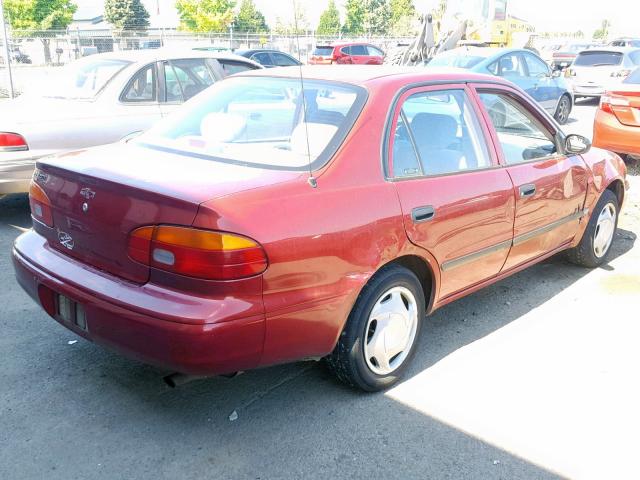 1Y1SK52892Z425052 - 2002 CHEVROLET GEO PRIZM 红色 照片 4