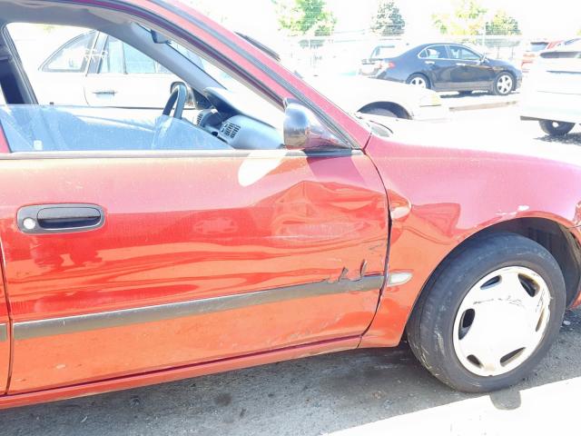 1Y1SK52892Z425052 - 2002 CHEVROLET GEO PRIZM 红色 照片 9