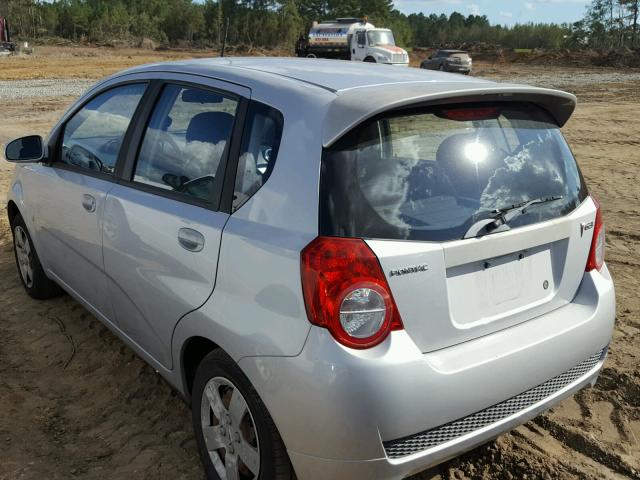 KL2TD66E69B665142 - 2009 PONTIAC G3 SILVER photo 3