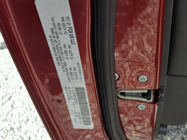 2C3CDXHG4JH157348 - 2018 DODGE CHARGER SX BURGUNDY photo 10