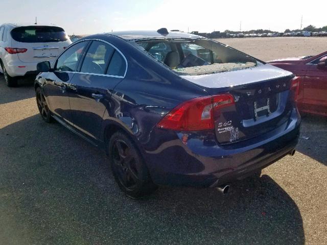 YV1612FS2D2230509 - 2013 VOLVO S60 T5 BLUE photo 3