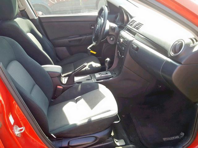 JM1BK32G281837692 - 2008 MAZDA 3 I RED photo 5