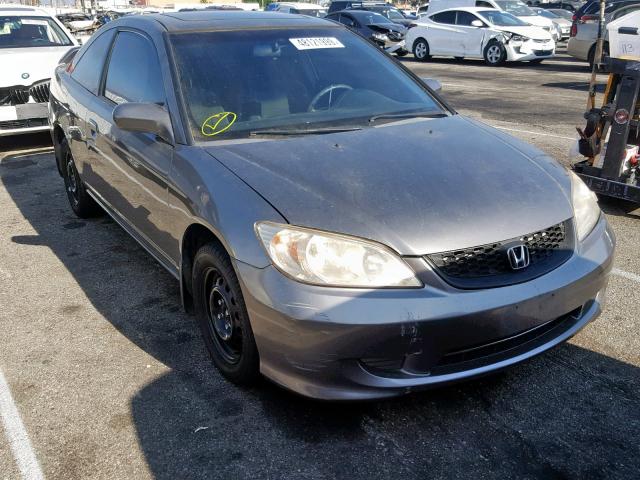 1HGEM22955L013478 - 2005 HONDA CIVIC EX GRAY photo 1