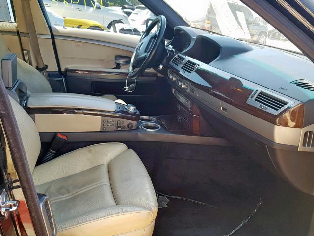 WBAHN83577DT71053 - 2007 BMW 750 BLACK photo 5