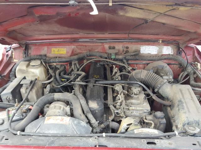 1J7FT26S9NL159298 - 1992 JEEP COMANCHE RED photo 7