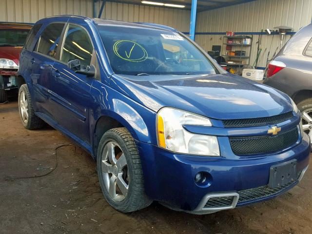 2CNDL937986073016 - 2008 CHEVROLET EQUINOX SP BLUE photo 1