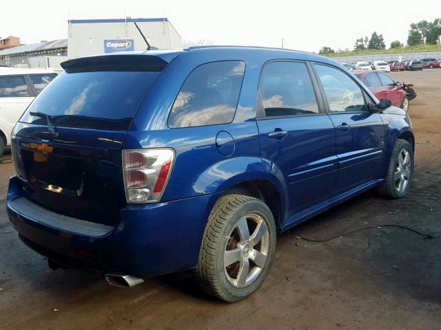 2CNDL937986073016 - 2008 CHEVROLET EQUINOX SP BLUE photo 4