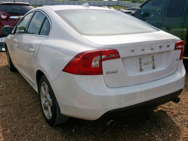 YV1612FS3D1213756 - 2013 VOLVO S60 T5 WHITE photo 3