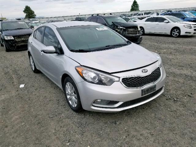 KNAFX4A84E5096661 - 2014 KIA FORTE EX WHITE photo 1