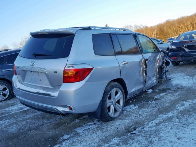 JTEES42A092119631 - 2009 TOYOTA HIGHLANDER SILVER photo 4