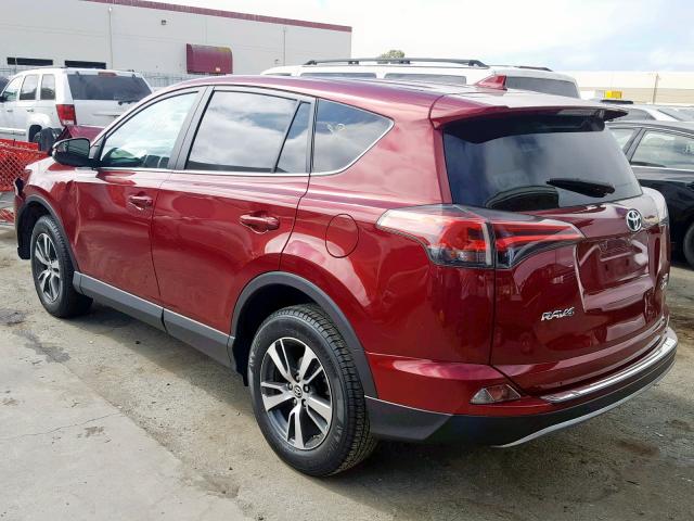 2T3RFREV4JW783920 - 2018 TOYOTA RAV4 ADVEN RED photo 3