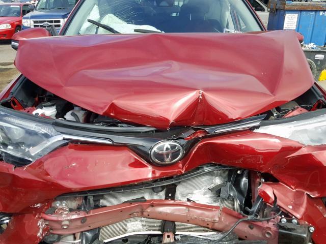 2T3RFREV4JW783920 - 2018 TOYOTA RAV4 ADVEN RED photo 7