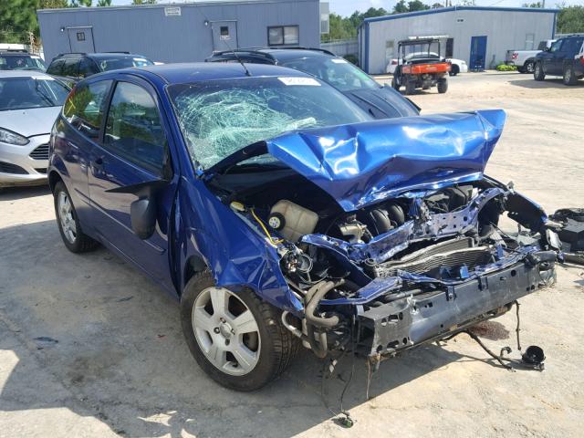 1FAFP31N36W160984 - 2006 FORD FOCUS ZX3 BLUE photo 1