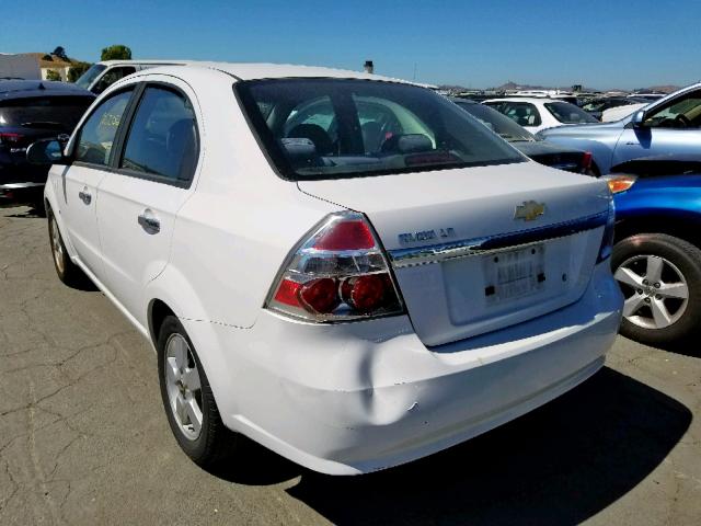 KL1TG56638B078698 - 2008 CHEVROLET AVEO LT WHITE photo 3