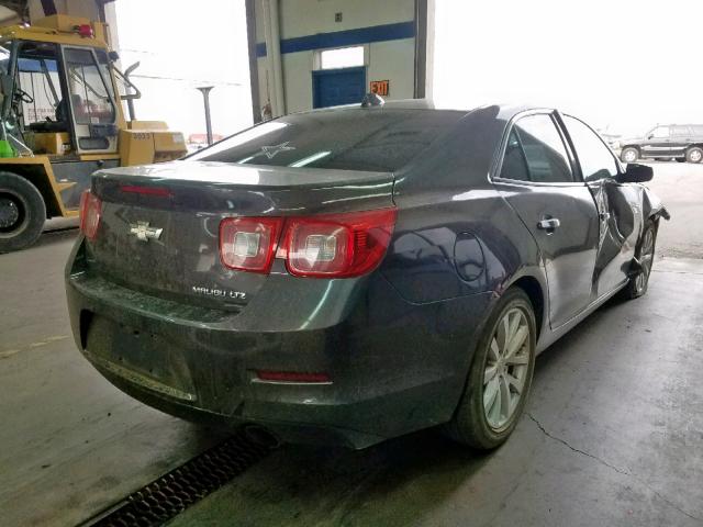 1G11H5SAXDF329896 - 2013 CHEVROLET MALIBU LTZ ნაცრისფერი ფოტო 4
