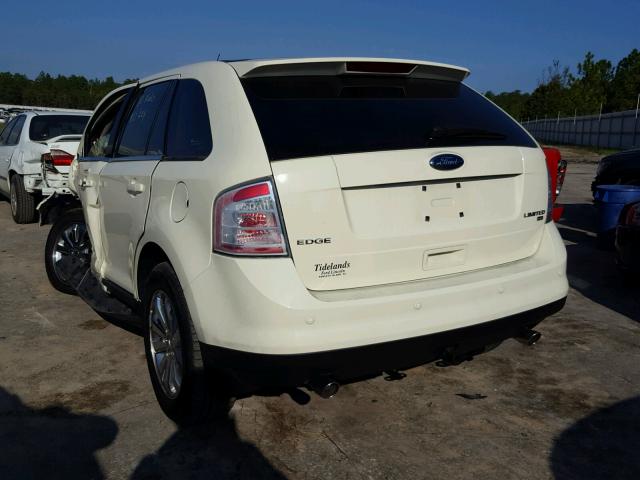 2FMDK49C58BA43965 - 2008 FORD EDGE LIMIT WHITE photo 3