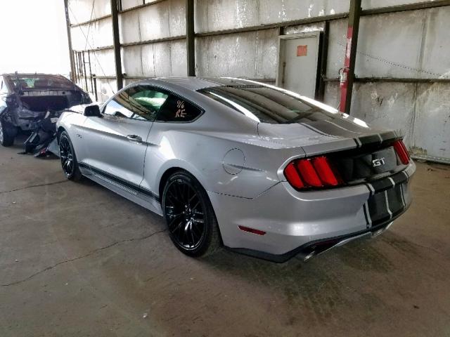 1FA6P8CF3G5279547 - 2016 FORD MUSTANG GT SILVER photo 3
