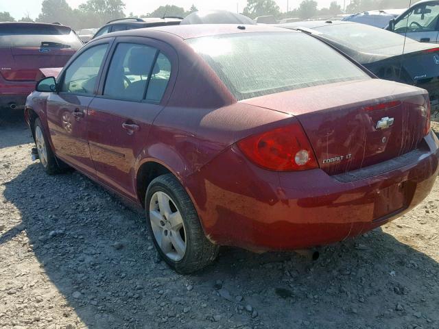 1G1AL58F677340877 - 2007 CHEVROLET COBALT LT RED photo 3