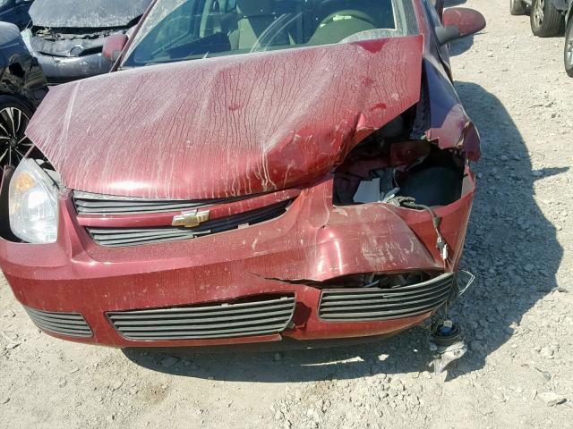 1G1AL58F677340877 - 2007 CHEVROLET COBALT LT RED photo 9