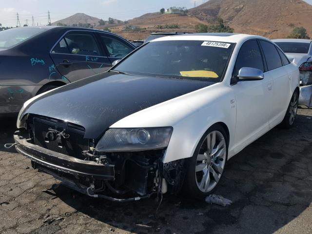 WAUGN74F57N047638 - 2007 AUDI S6 QUATTRO WHITE photo 2