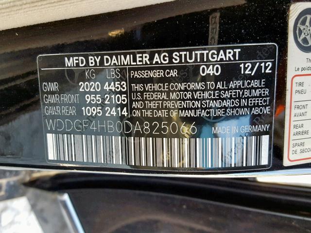 WDDGF4HB0DA825066 - 2013 MERCEDES-BENZ C 250 BLACK photo 10