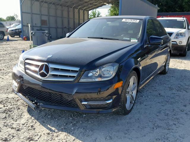 WDDGF4HB0DA825066 - 2013 MERCEDES-BENZ C 250 BLACK photo 2