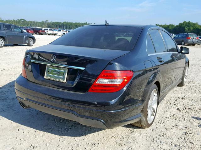 WDDGF4HB0DA825066 - 2013 MERCEDES-BENZ C 250 BLACK photo 4